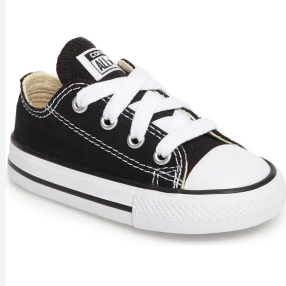Converse Other - Converse Baby Toddler Chuck Taylor All Star Black Canvas Low Top Sneakers, 10